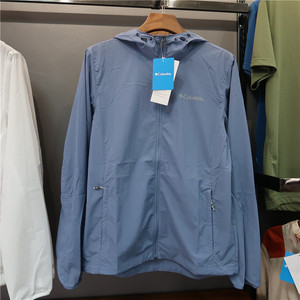 22春夏新款columbia哥伦比亚男户外防水防晒防风透气皮肤衣pm4927