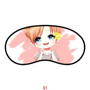 鹿晗q版眼罩带冰袋私人订制同款周边遮光透气男女睡眠眼 8110