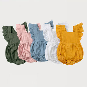 新生婴儿衣服夏季薄款百天周岁初生儿宝宝连体衣三角哈衣包屁衣