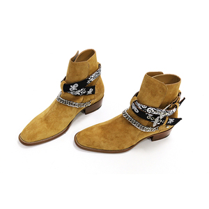 amiri 新款腰果链条切尔西靴 高街潮牌