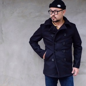 经典不败 美产 schott 740c pea-coat 修身版美国海军双排扣大衣