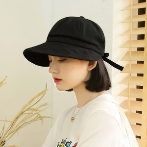 日系短发chic渔夫帽女夏天出游防晒遮阳帽子韩版百搭可折叠太阳帽