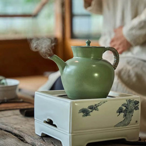 梵山L堂陶瓷茶壶景德镇千山翠福融水注大容量功夫茶具煮茶壶茶杯