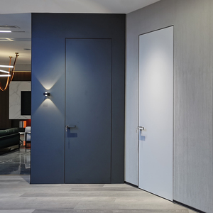 飞美家具无边框极简门铝木门室内门同色门套背景墙隐形门家用定制