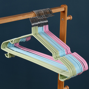 加粗家用浸胶防滑凹肩衣架挂钩无痕晒衣架加大衣挂衣撑带钩裤子架