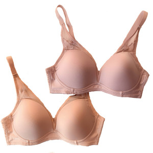 21新韩国skin fit 正品无钢圈四分之三杯光面牛奶丝速干文胸包邮