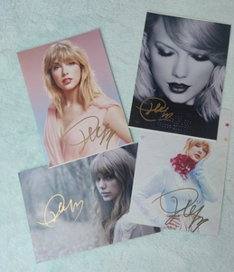 泰勒斯威夫特签名照 霉霉写真照 taylor swift亲签演唱会应援周边