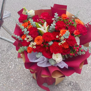 新年春节祝福鲜花哈尔滨沈阳长春太原天津店全国同城配送速递家人