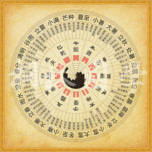 二十四节气七十二候图十二辟卦图 现代装饰画241