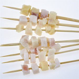 牛油小串4粒湘西牛油串铁板小肉串烧烤食材冷冻牛胸口油100串