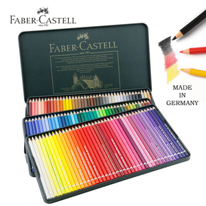 德国辉柏嘉绿铁盒60色彩铅笔水溶性手绘专业120色彩色铅笔绿辉彩铅 12色24色36色美术绘画