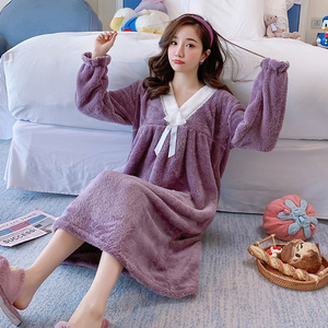 春天睡裙珊瑚绒