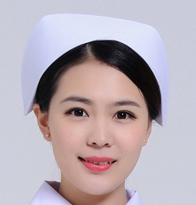 精品护士帽女白色护工帽护士长帽子医生帽卫生医用医院护士燕尾帽