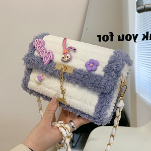女神礼物！星黛露diy编织材料包针织毛线包包给女朋友织的手工包