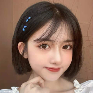 假发女bobo短发时尚网红空气刘海内扣卷自然中分波波头短直发头套