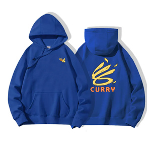 库里curry联名同款美式篮球连帽卫衣秋冬帽衫运动训练衣服宽松