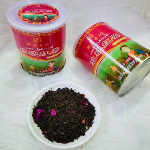 玫瑰红茶135克/罐维吾尔传统茶新疆味道西域经典解忧香妃玫瑰红茶
