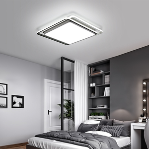 2022新款灯具卧室灯现代简约led吸顶灯正方形创意个性房间灯饰146