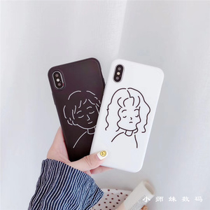 情侣手机壳简笔画