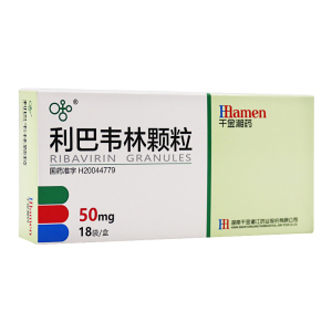 湘江 利巴韦林颗粒 50mg*18袋/盒 适用于呼吸道合胞病毒引起的病毒性