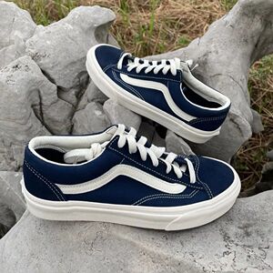 日版万斯style 36黑色低帮帆布鞋gd权志龙同款深蓝男女鞋休闲板鞋