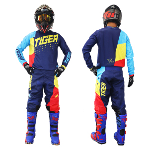 tr虎牌越野摩托车衣服套装场地赛车服成人儿童比赛骑行服男女夏季
