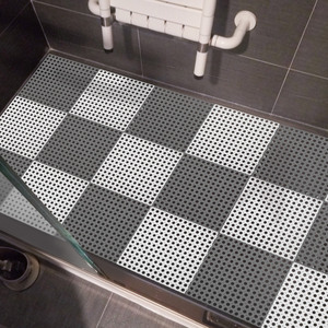 diy浴室淋浴房防滑垫隔水地垫卫生间脚垫厕所可裁剪垫子垫拼接垫