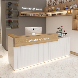 简约现代收银台店铺小型商用服装宠物店吧台北欧奶茶店接待柜台桌