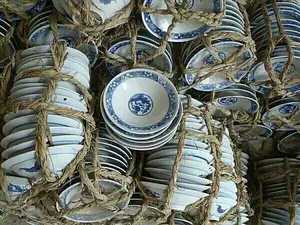 凉皮碗10个起发货陕西凉皮专用碗青花瓷凉皮碗凉皮专用碗