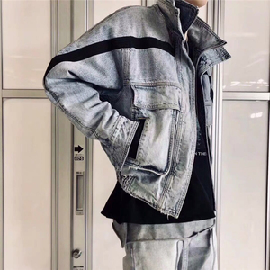 高街fear of god fog 6th水洗做旧牛仔夹克外套宽松加厚短款男女