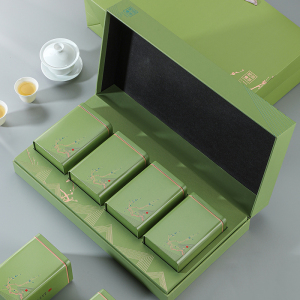 一斤装崂山高山绿茶贡芽竹溪毛尖铁茶叶包装盒空礼盒tonglinxiao58