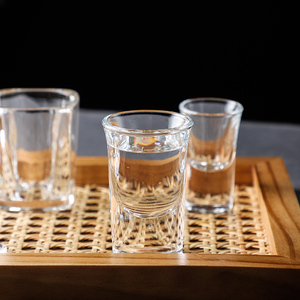 玻璃白酒杯商用小号2两2钱酒杯一口杯分酒器酒盅烈酒子弹杯茅台杯