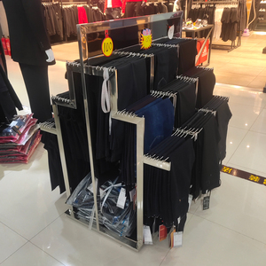 高档服装店品牌裤子展示架西裤架落地式男女裤台货架挂牛仔裤架子