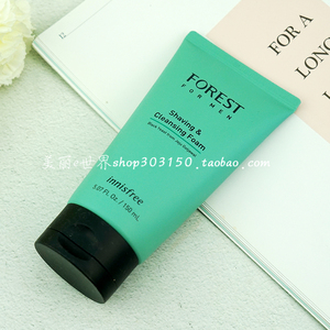 韩国正品 innisfree悦诗风吟森林男士洗面奶 控油清爽保湿剃须