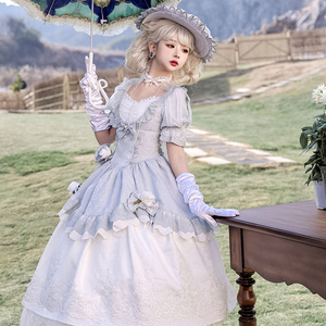 童话舞曲原创洛丽塔优雅中世纪宫廷风lolita公主裙洋装甜美cla系