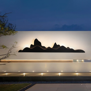 户外防水壁灯别墅庭院围墙灯园林景观墙灯售楼部影壁墙装饰山水灯