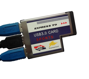 笔记本Express转USB3.0扩展卡ExpressCard 54 3口USB3.0扩展卡