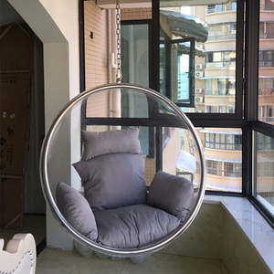 001人付款淘宝秋千吊椅网红透明泡泡椅玻璃吊篮家用室内卧室阳台摇篮