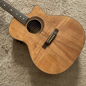 正品 luna 露娜 枫木地图纹 b-band 电箱 民谣木吉他原木色专业级