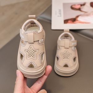 韩版新款时尚罗马童鞋男女中小童凉鞋夏季儿童沙滩网鞋幼儿包头半