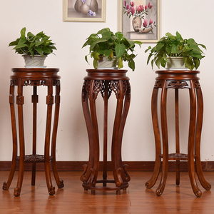 anaicaicaiaian淘宝实木花架客厅中式室内木质花盆吊兰仿古阳台欧式