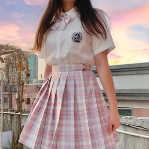 【伊梦】中牌制服馆原创jk制服裙正版日系学院风格子裙高腰百褶裙