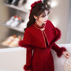 婚礼礼服新娘敬酒服冬季加厚