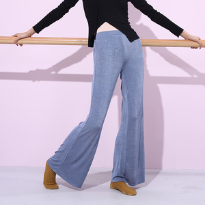华丽独秀现代舞蹈服阔腿裤女宽松直筒裤古典舞蹈练功服瑜伽形体服
