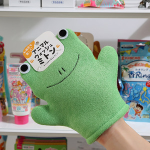 日本儿童搓澡巾 可爱创意揉搓不疼痛亲肤材质宝宝洗澡巾青蛙小熊