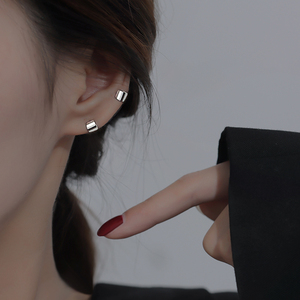 S925银耳钉女2024新款爆款养耳轻奢高级感耳环气质耳饰耳骨钉耳扣