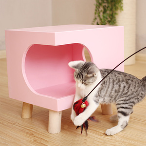人猫共用凳猫凳子猫窝猫咪实木家具茶几木制宠物猫的日常生活用品