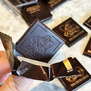 比利时进口GODIVA专柜歌帝梵散装72% 85% 黑巧克力片装