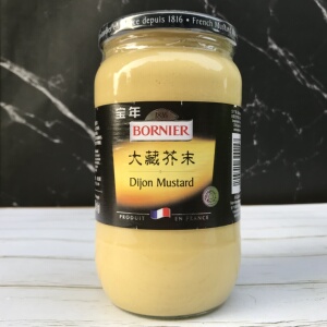 法国宝年大藏芥末酱840g第戎芥末酱黄沙拉炸鸡三明治法式黄芥末酱
