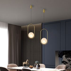 米苏北欧现代简约卧室床头餐厅吧台轻奢网红新品玄关走道小吊灯